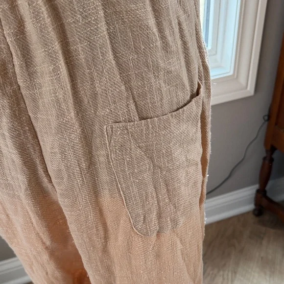 Free People Tan Wide Leg Jumpsuit - Picture 9 of 11